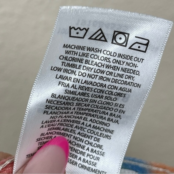 Wrangler Wild West 603 High Rise Straight Rainbow Wave Jeans Size 28X28 Women - Picture 12 of 15